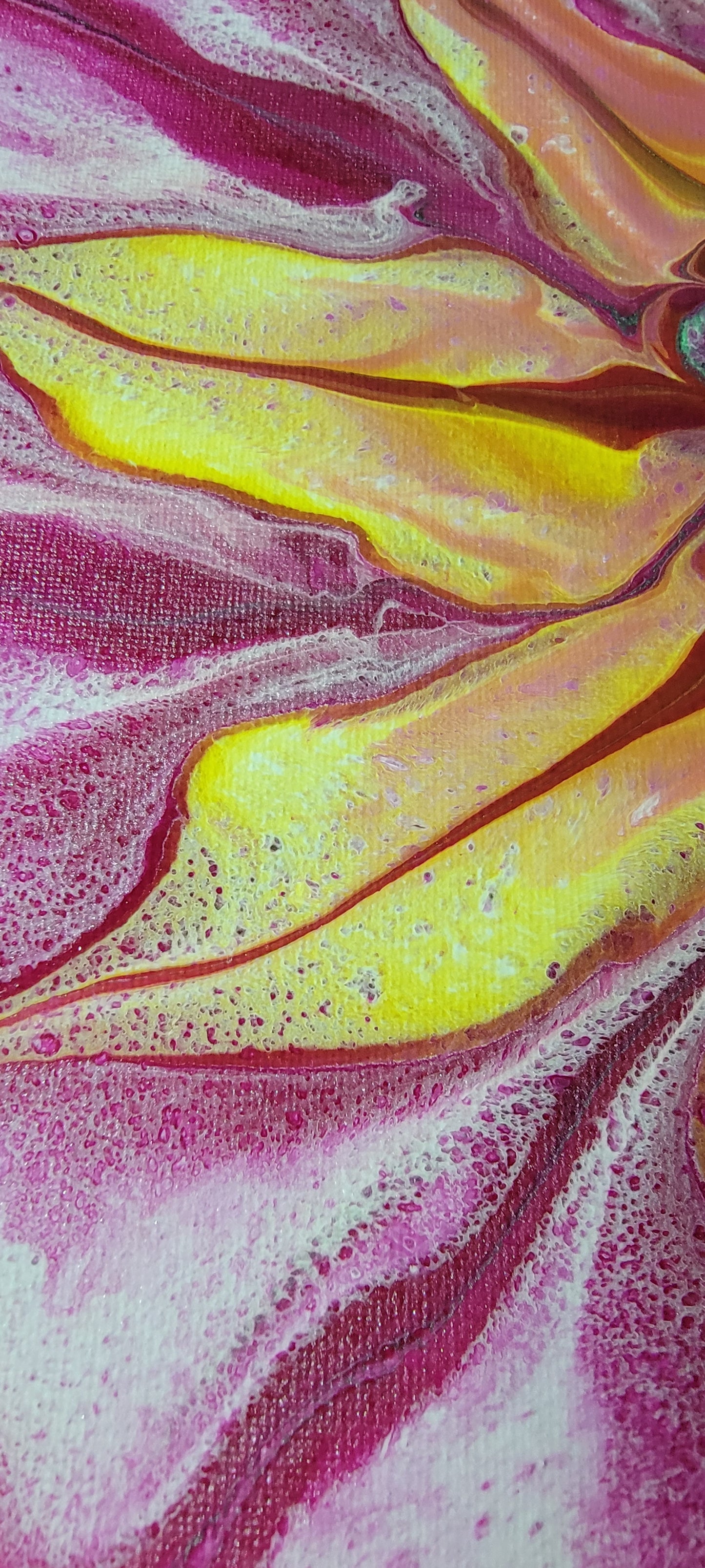 Poured Acrylic painting 12" x 12"