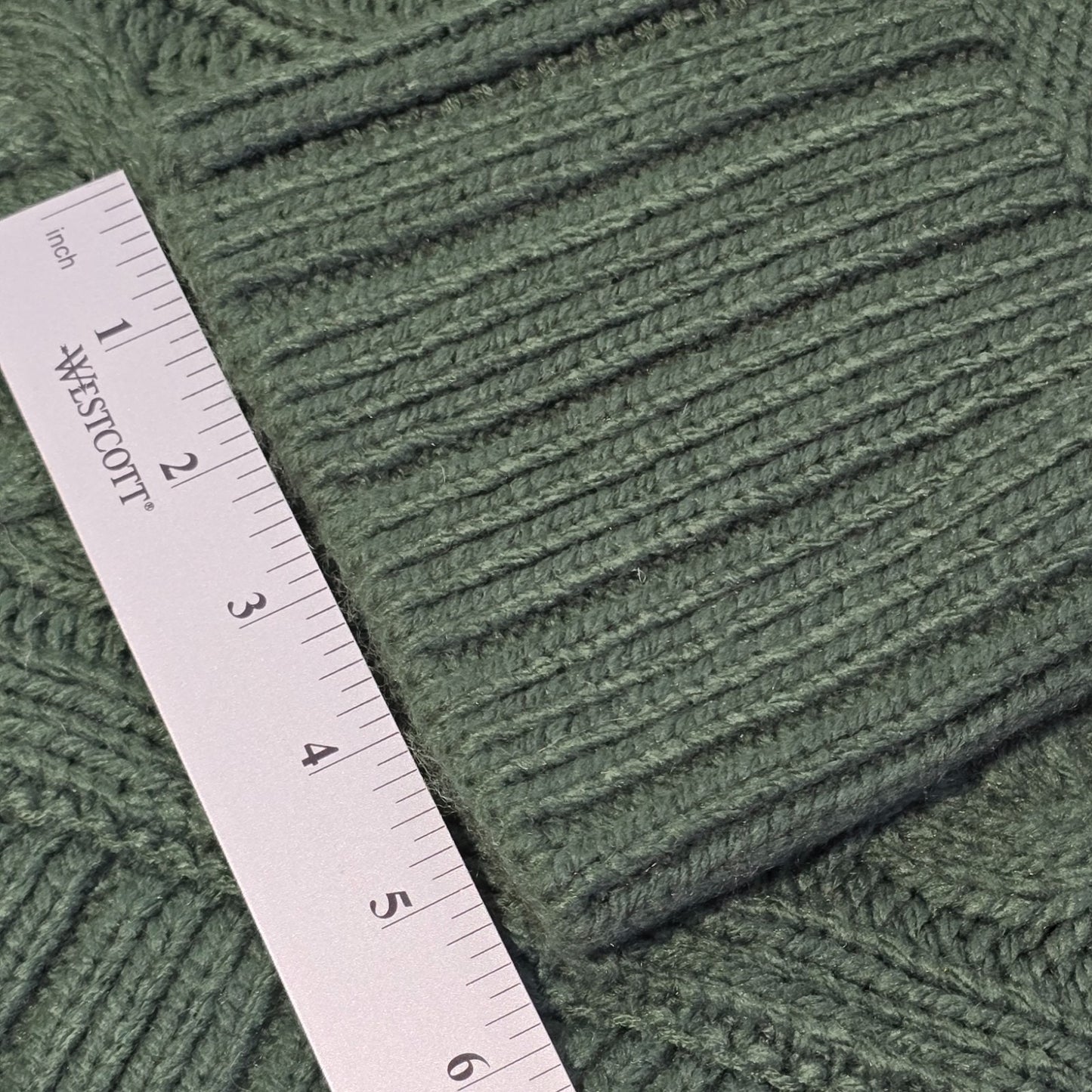 St. John’s Bay Women’s Cable Knit Sweater Mock Green Medium NWT Yosemite Pine