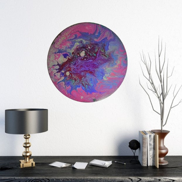 Infinite - Poured Acrylic painting 12" Round