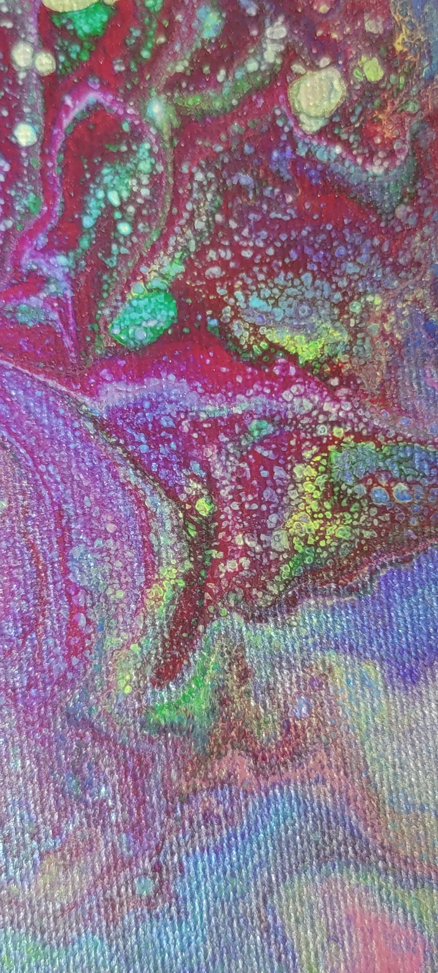 Infinite - Poured Acrylic painting 12" Round
