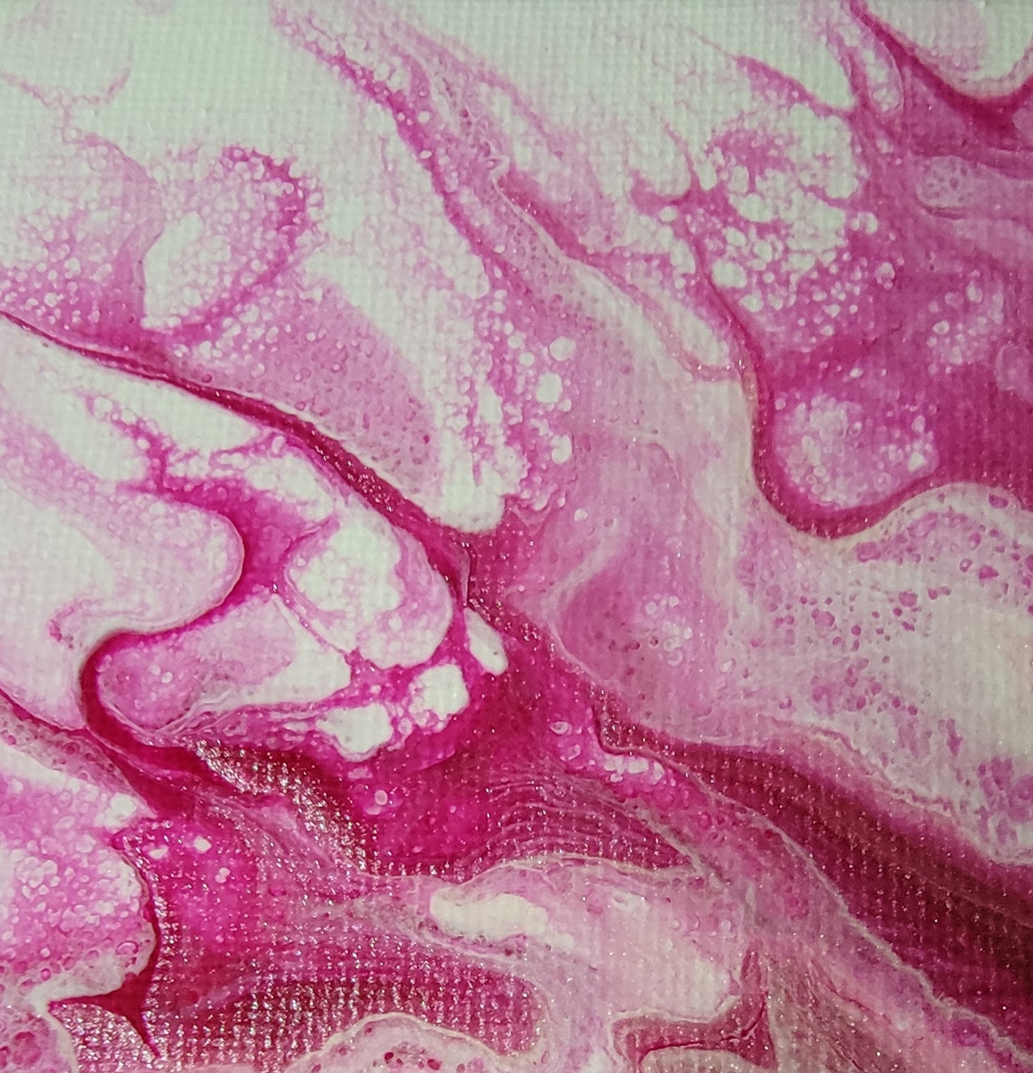 Poured Acrylic painting 12" x 12"