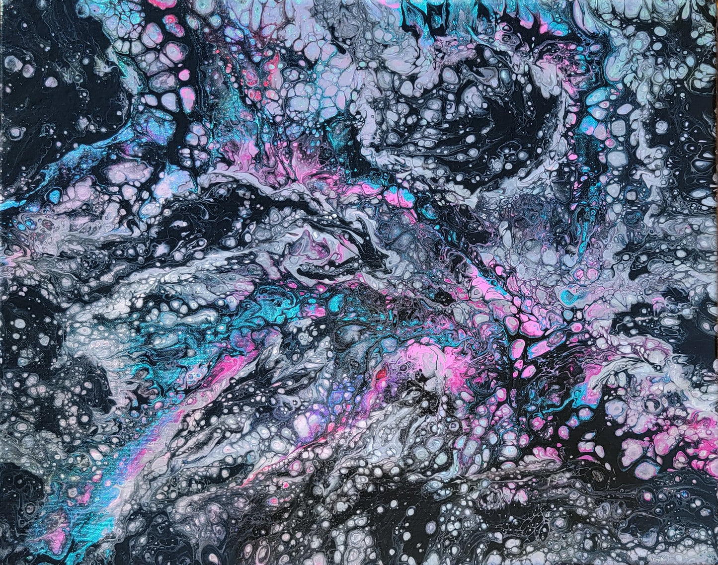 Nebula - Poured Acrylic painting 16" x 20"