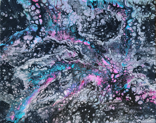Nebula - Poured Acrylic painting 16" x 20"