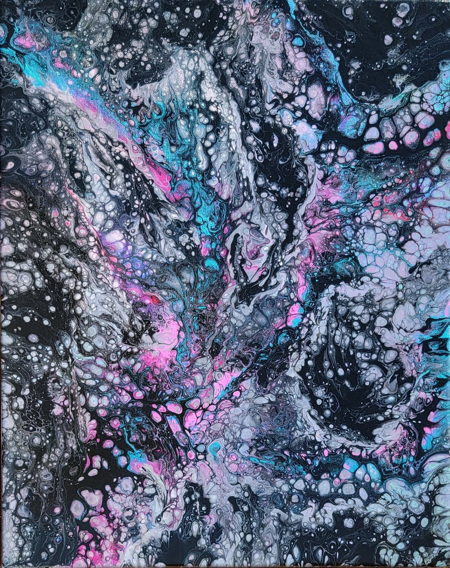 Nebula - Poured Acrylic painting 16" x 20"