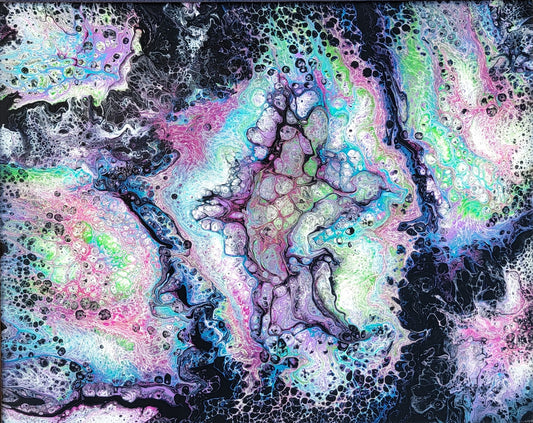 Radiance - Poured Acrylic painting 16" x 20"