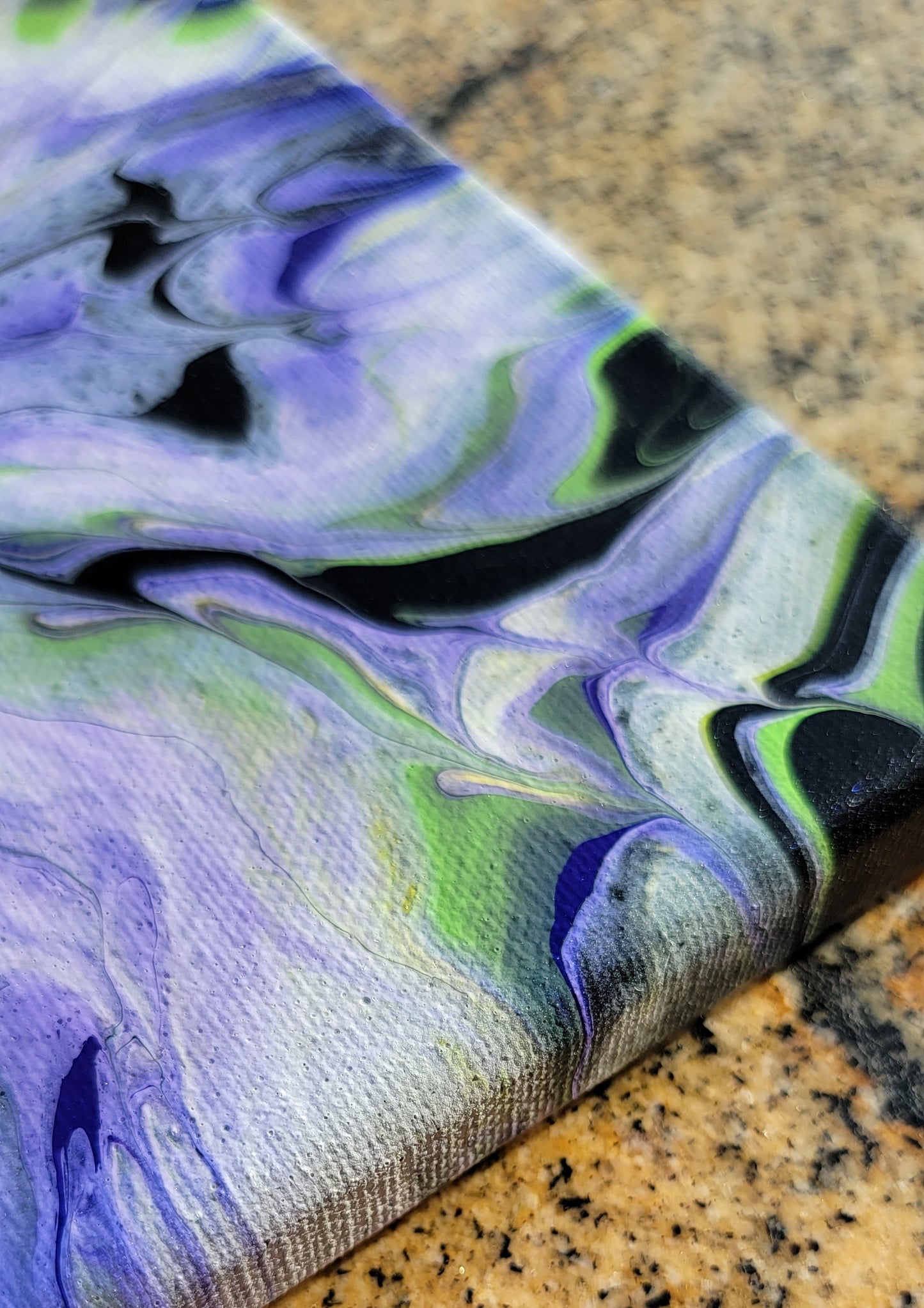 Poured Acrylic painting 8"x10"