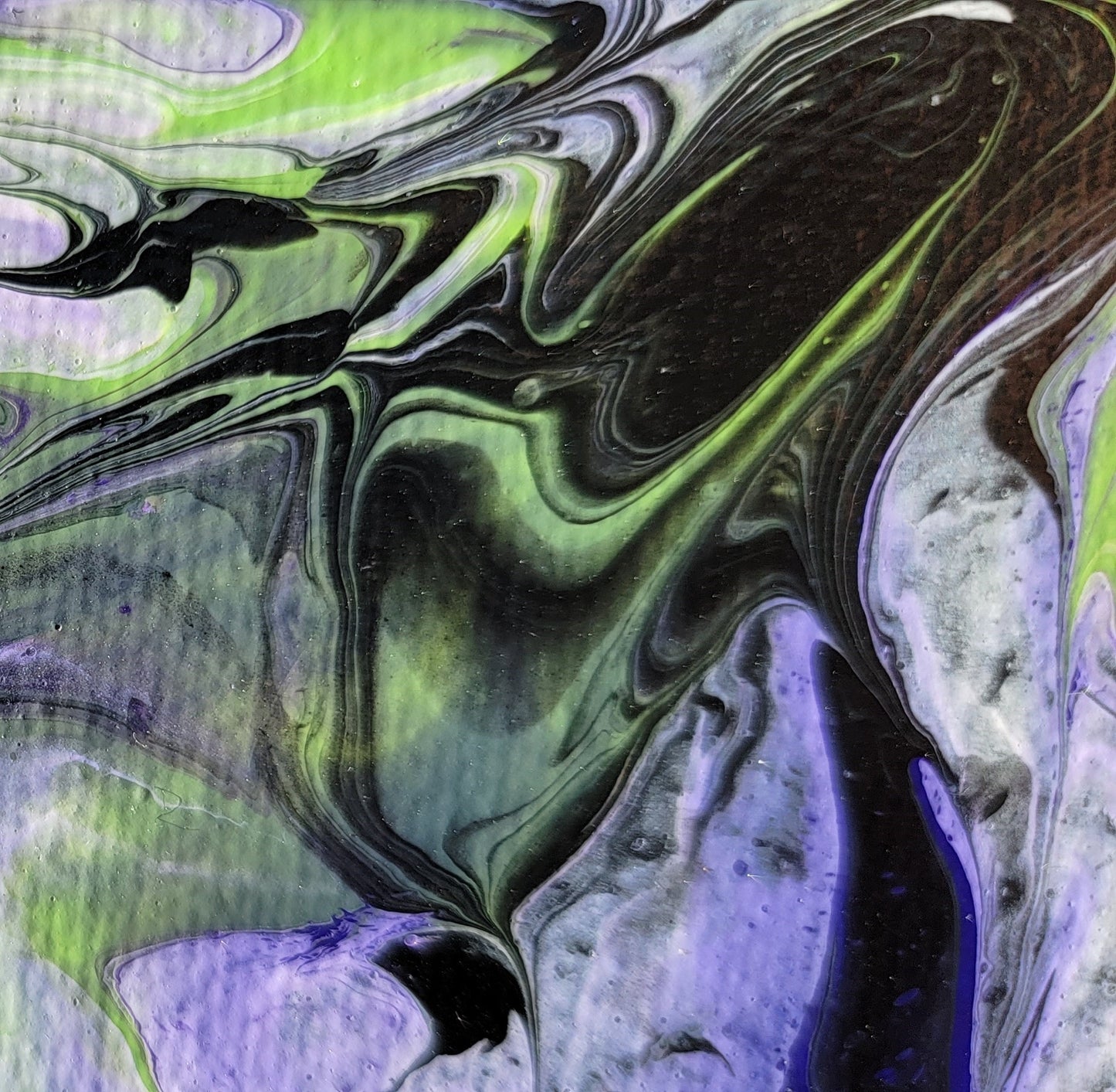 Poured Acrylic painting 8"x10"