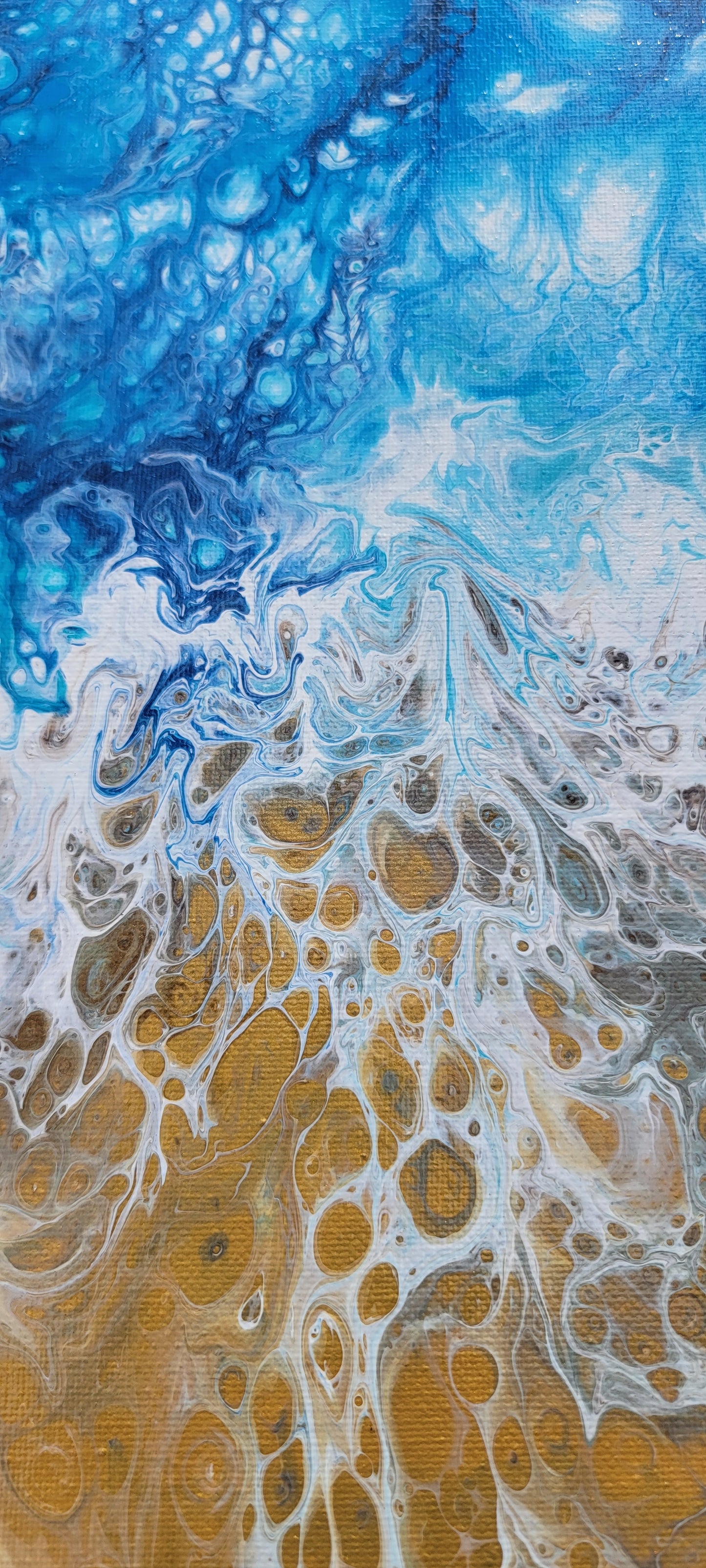 Poured Acrylic painting 16" x 20"