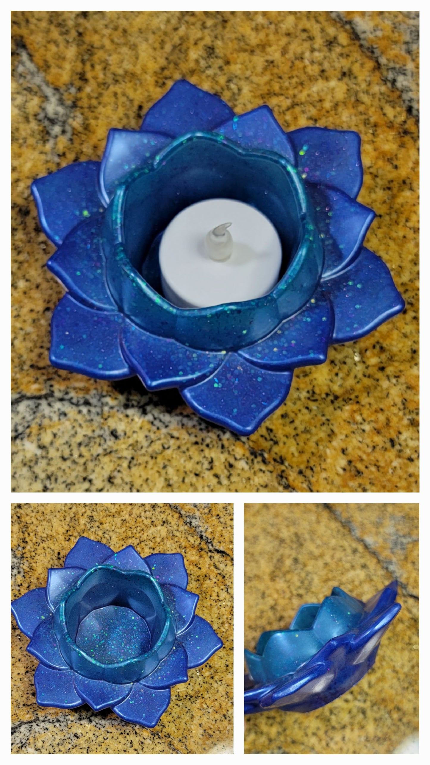 Candle - Tealight Holders - Lotus Flower 4.5"