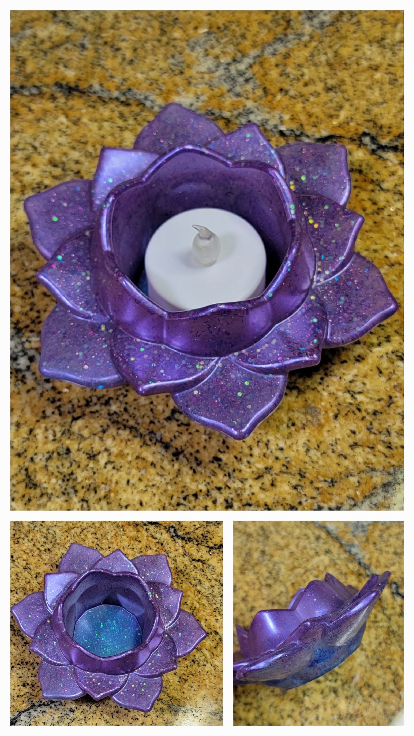 Candle - Tealight Holders - Lotus Flower 4.5"