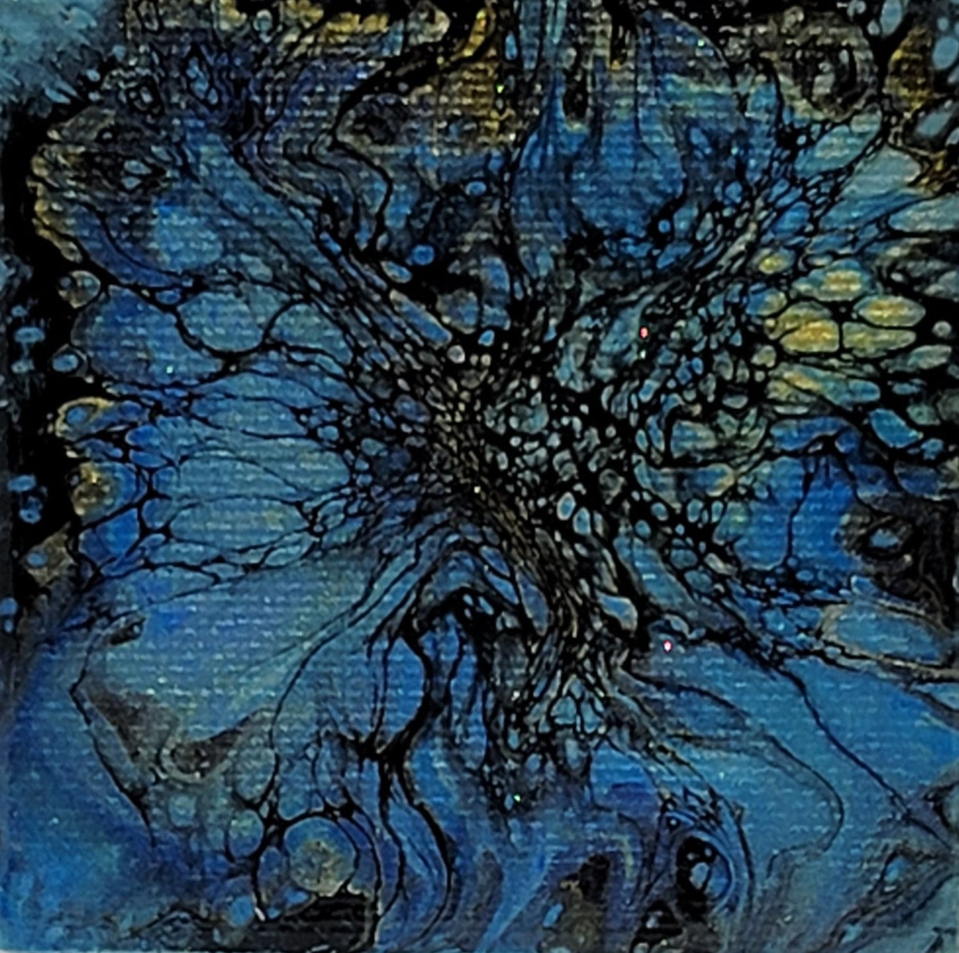 Magnets - Acrylic Pour - Canvas 2.56" x 2.56"