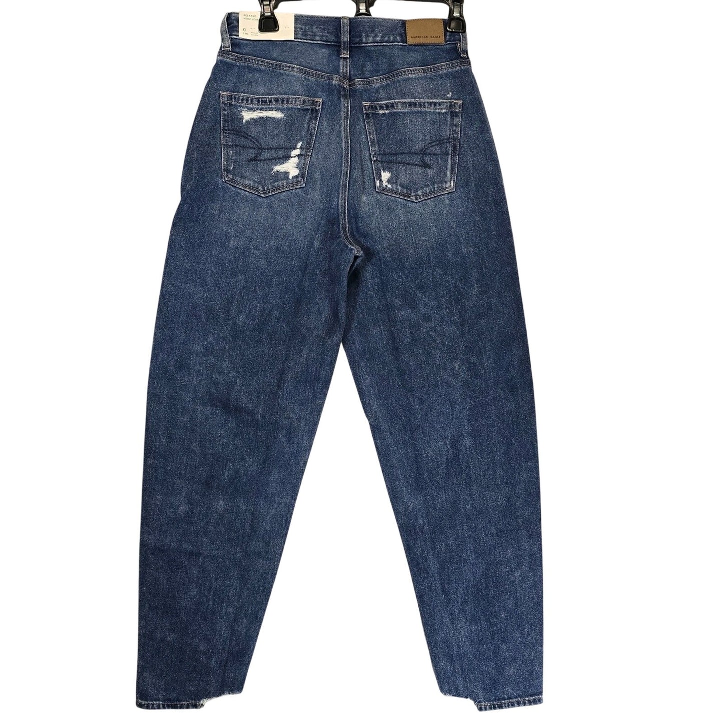 NWT American Eagle Sz 0 25W Relaxed Mom Jeans High Rise Jeans
