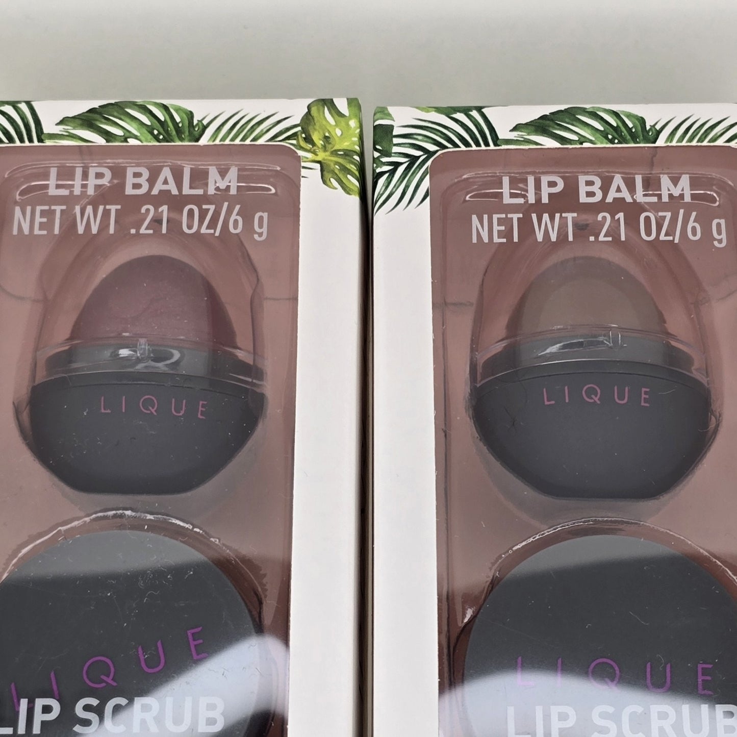 LIQUE 2-Pack Lip Care Kit Balm & Scrub Sets Ambitious + Loving Hydrate Exfoliate