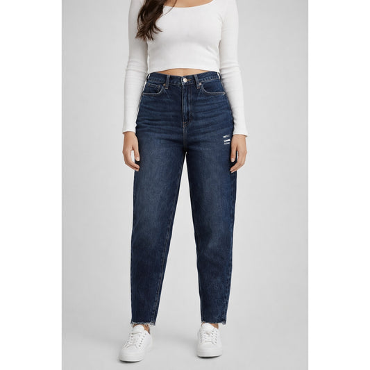 NWT American Eagle Sz 0 25W Relaxed Mom Jeans High Rise Jeans