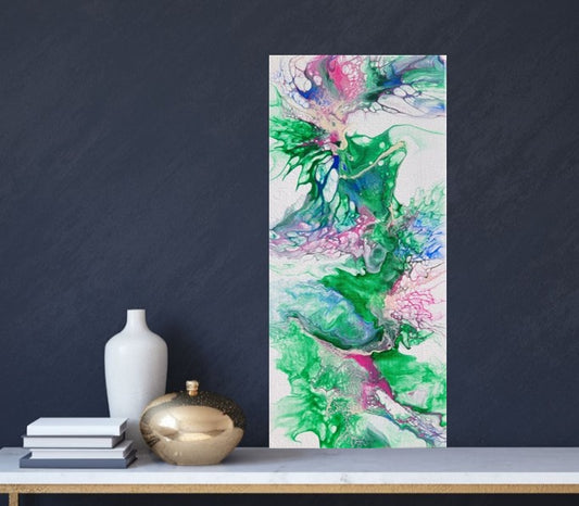 Grace - Poured Acrylic painting 10.5" x 5"