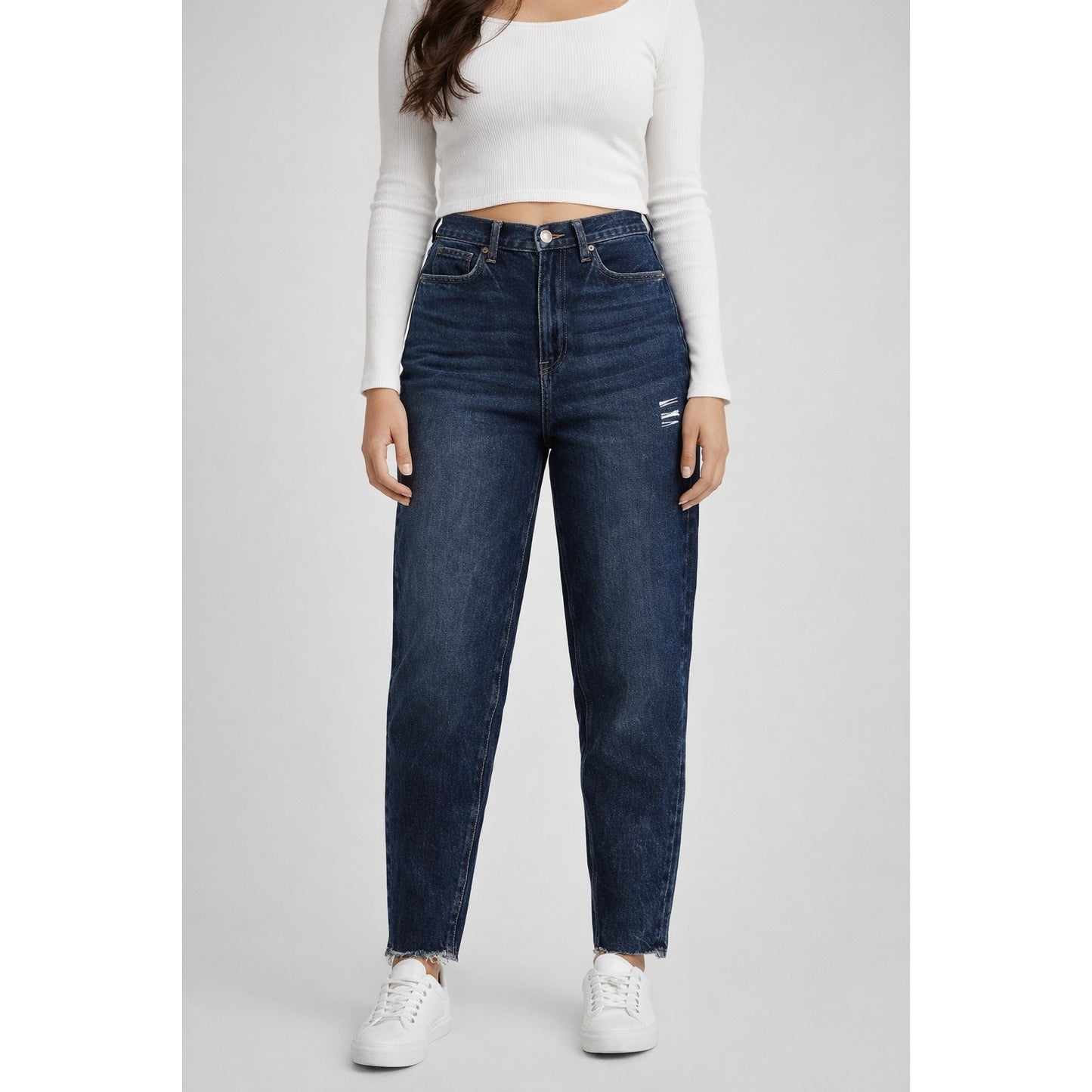 NWT American Eagle Sz 0 25W Relaxed Mom Jeans High Rise Jeans